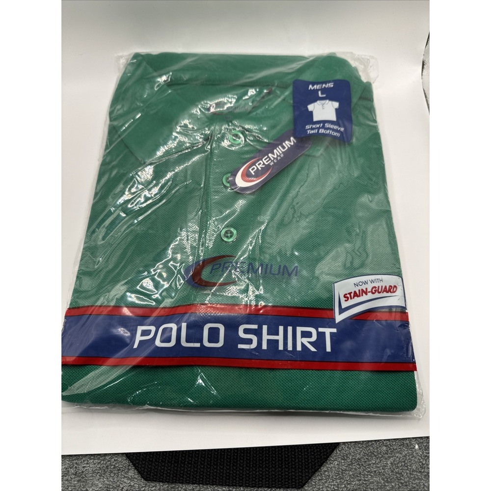 Premium Green Size Large Polo Shirt #874